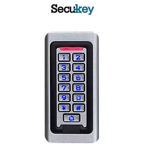 secukey-aftonomo-stand-alone-access-control-mias-epafis-adiavrocho-pliktrologio-k2em-w